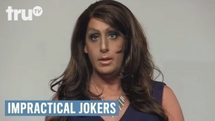 'Impractical Jokers - Beautiful Model Turned Brainiac (Punishment) | truTV'