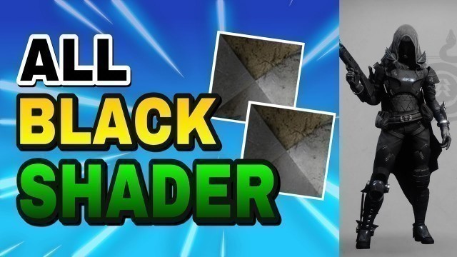 'THIS IS THE ONLY SHADER IN DESTINY 2 THAT MAKES YOUR GUARDIAN ALL BLACK! - Destiny 2 Hunter Fashion'