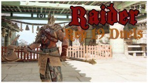 'NEW RAIDER FASHION || For Honor || Rep 19 Raider Duels'