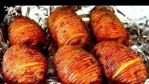 'How to make HASSELBACK POTATOES recipe (Baked Potato)'