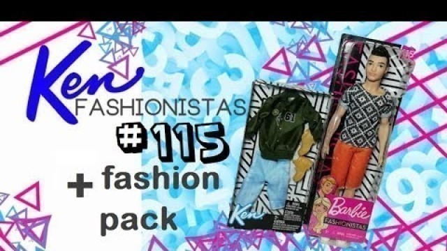 'ken fashionistas barbie #115 y fashion pack doll review revision español'