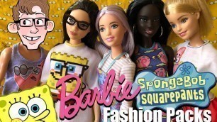 'BARBIE X SPONGEBOB Fashion Packs | Do They Fit All Barbie Body Types??'