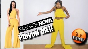 'Fashion Nova Played ME!! |Clothing Haul/ Review|'