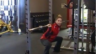 'Sherwood Park Personal Trainer Demos the Sumo Squat'