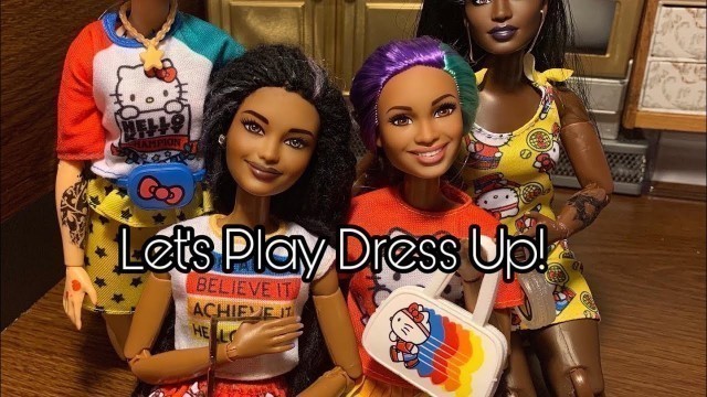 'Let’s play dress up! Hello Kitty Barbie Fashion Packs!'