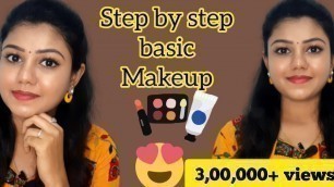 'Simple basic glow makeup for beginners | Step by step makeup tutorial with tips for beginners'