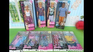 'Barbie fashion packs and Fashionistas dolls unboxing'