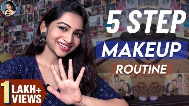 'My **QUICK & EASY 5 STEP** Makeup Routine | World of Makeup With Nakshathra'