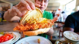 'America’s Best Chicken Sandwich!! ASHEVILLE FOOD TOUR + Brisket Cheesesteak in North Carolina!!'