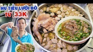 'HỦ TIẾU LƯỠI BÒ Từ 33K Hiếm Thấy Ai Bán Nép Mình Ở Vỉa Hè Q4'