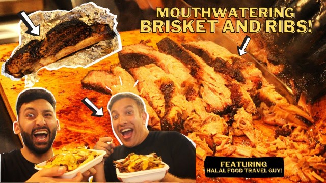 'HALAL FOOD TRAVEL GUY TOOK ME TO THE BEST SMOKEHOUSE IN THE UK! MOUTHWATERING BRISKET AND RIBS!'