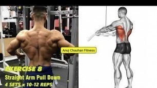 'gym workout || back workout at gym || best back exercises || gym body || Anuj Chauhan Fitness'