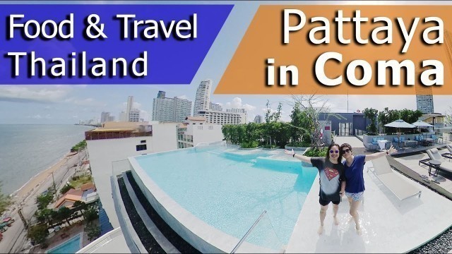 'Pattaya during Covid: Aerials, Beach, U Jomtien, Tsunami buffet Food Travel Thailand'