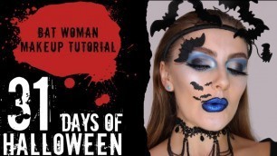 'Bat Woman Halloween Makeup Tutorial'