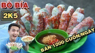 'Kinh Ngạc BÒ BÍA 2K5 Bán Hơn 1000 CUỐN 1 NGÀY Ở Trong Hẻm Sâu Ít Người Biết | PM FOOD TRAVEL'