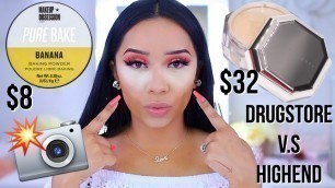 'DUPE ALERT? FENTY BEAUTY BANANA POWDER V.S MAKEUP OBSESSION BANANA POWDER | FLASHBACK TESTED!'