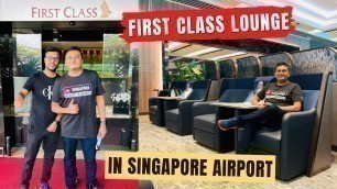 'Singapore Airlines First Class Lounge & Boarding Experience in Singapore Airport'