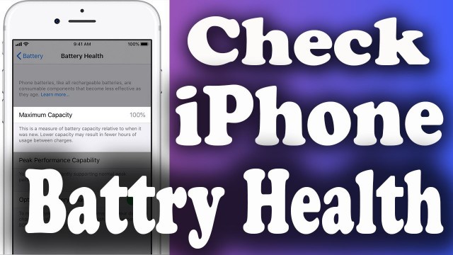 'How To Check iPhone Battery Health || Apple info'