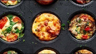 'BREAKFAST EGG MUFFINS 3 WAYS'