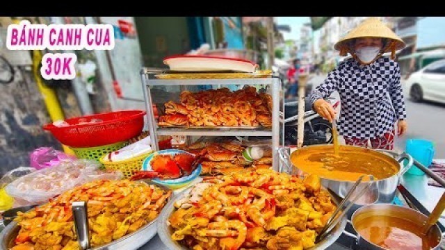 '\"Xếp hàng\" ăn Bánh Canh Cua 30K trong hẻm ở Sài Gòn ( Chị Mười 7 ngày 7 món)'