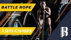 'Battle rope workout | Beginner exercise | RIM Sports'