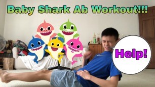 '12 Year Old Completes Baby Shark Ab Workout'