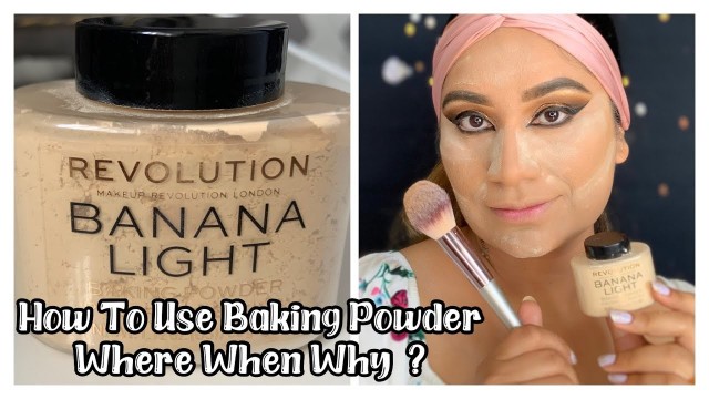 'How To Use Baking Powder/ Loose Powder For Makeup | Makeup Baking Techniques  Tutorial #loosepowder'