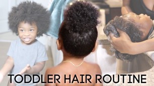 'Busy 16 Month Old Toddler Hair Routine (Thick, Long and Curly Hair) *REALISTIC*'