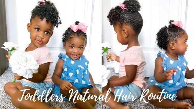 'How I Get My Babies Kinky Curly Hair Moisturized Defined & Shiny | Natural Hair Routine for Toddlers'