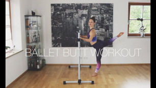 'Ballet Butt Workout With Barre in 10 Minutes ❤ Lift & Sculpt The Glutes'