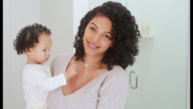 'Mom & Baby Curly Hair Routine (New Haircut)'