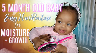 '5 Month Old Baby Hair Routine for Moisture & Growth | Smootie Pie'