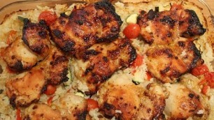 'One - dish Moroccan Chicken and Rice bake'