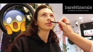 'GETTING MY MAKEUP DONE AT A BARE MINERALS COUNTER'