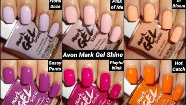 'The new Sassy Floral Collection from Avon\'s Mark Gel Shine range'