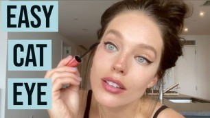 'Cat Eye For Dummies Makeup Tutorial | Cat Eye For Beginners | How To Do The Perfect Cat Eye'