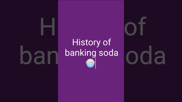 'Baking soda history & health benefits'