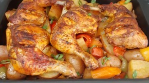 'Oven Baked Chicken And Potatoes Recipe| Tasty City'